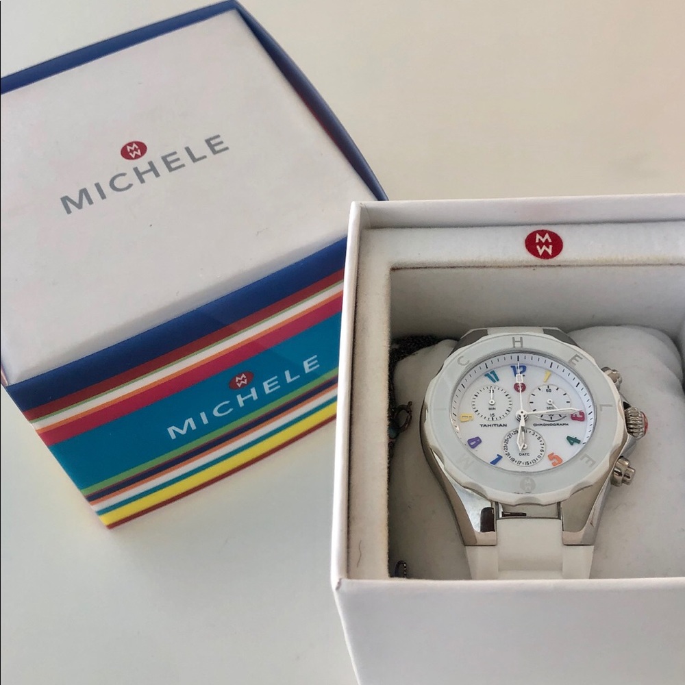 Michele Tahitian Jellybean Chronograph Watch